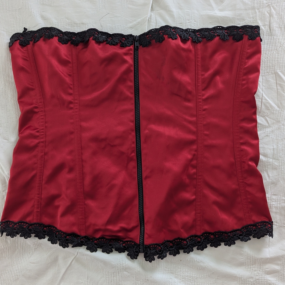 Intimate Attitudes Zip-Up Corset